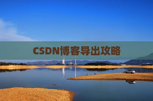 CSDN博客导出攻略